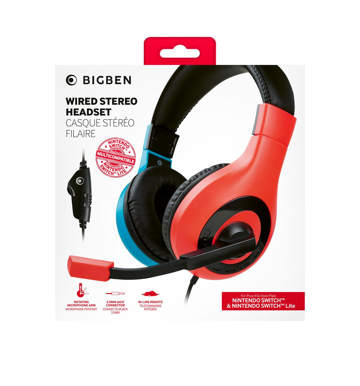 Stereo Gaming Headset -Red/Blue