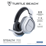 Turtle Beach Stealth 700 Gen 3 – PlayStation-headset, hvid – Emballagens front