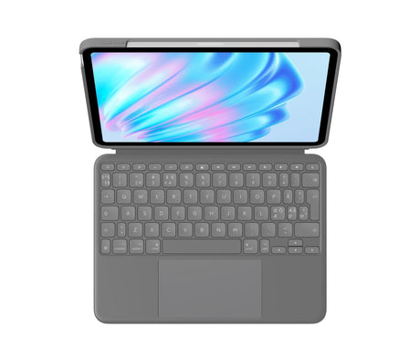 Logitech - Combo Touch iPad Air 11-inch (M2) - OXFORD GREY - PAN - NORDIC