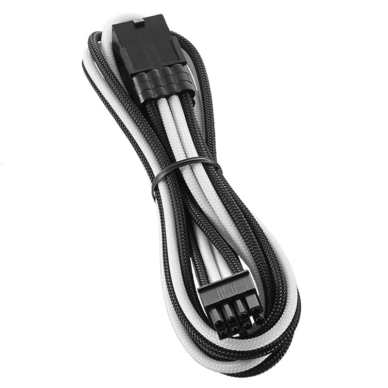 CableMod PRO ModMesh 8-pin PCIe-förlängning - 45 Cm, Svart/vit