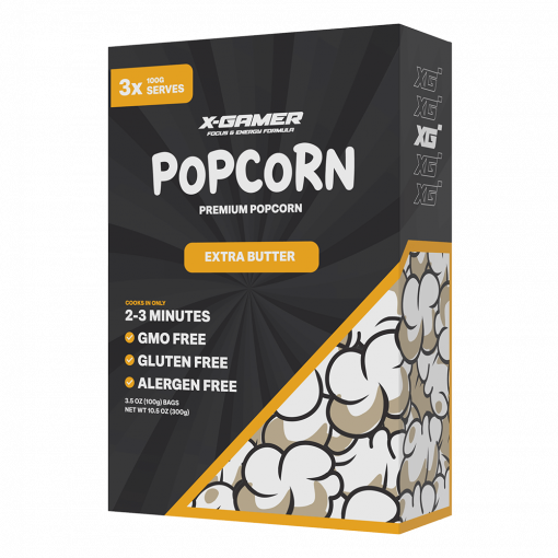 X-Corn 3x100g Extra Smör (X-Gamer Popcorn)