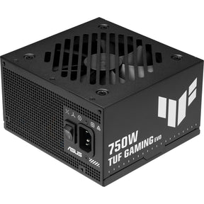 ASUS TUF GAMING-750B-EVO – 750 W strømforsyning – Sort – produkt set skråt forfra