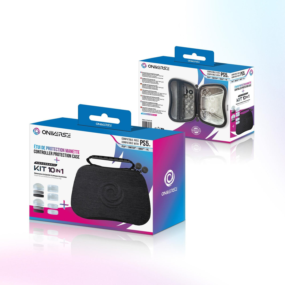 Oniverse Controller Case With 10 Accessories 4 Rings + 6 Silicon Cap - Grey ONIVERSE