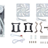 Cooler Master MasterLiquid Lite 240L Core ARGB Processorvätskekylningssystem 1-pack Vit 120 mm