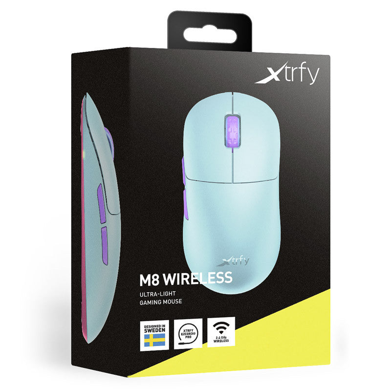 Xtrfy M8 Trådlös Spelmus - Frosty Mint