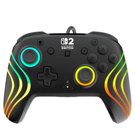 Turtle Beach Afterglow Wave Wired – Switch-controller, sort – Front med kabel