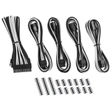 CableMod Classic ModMesh Cable Extension Kit - 8+8 Series - Svart/vit