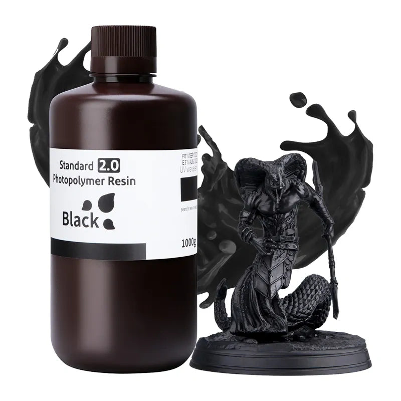 Elegoo Standard Resin 2.0 – sort, 1 kg