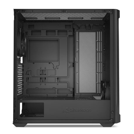 Sharkoon AK4 RGB Strip ATX-kabinet – sort, metalside, BTF