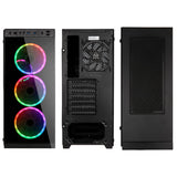 Kolink Horizon RGB Midi-Tower - Härdat Glas - Svart