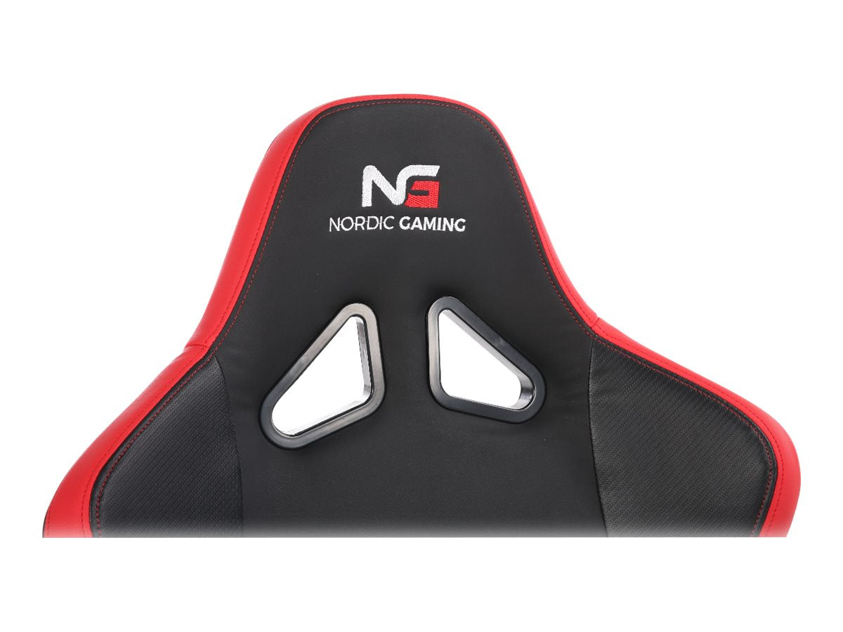 Nordic Gaming Heavy Metal Gamer Stol Svart Röd