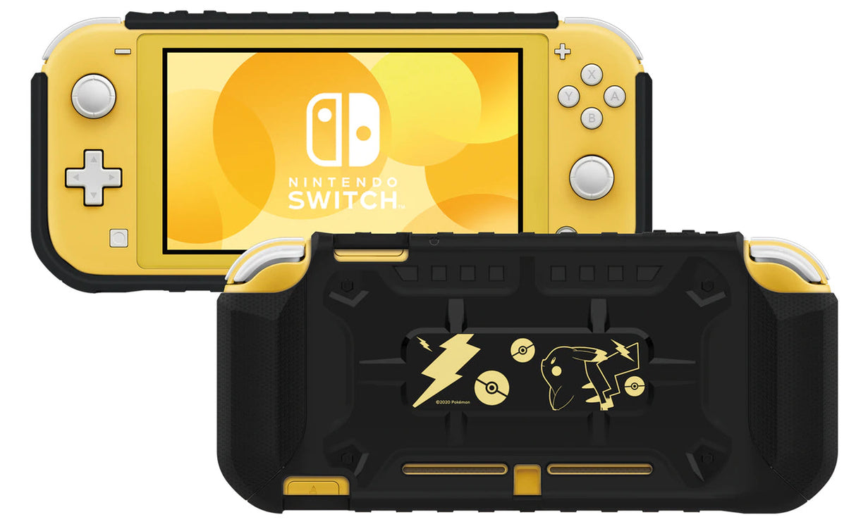 HORI Switch Lite Hybrid System Armor - Pokémon Pikachu Black &amp; Gold