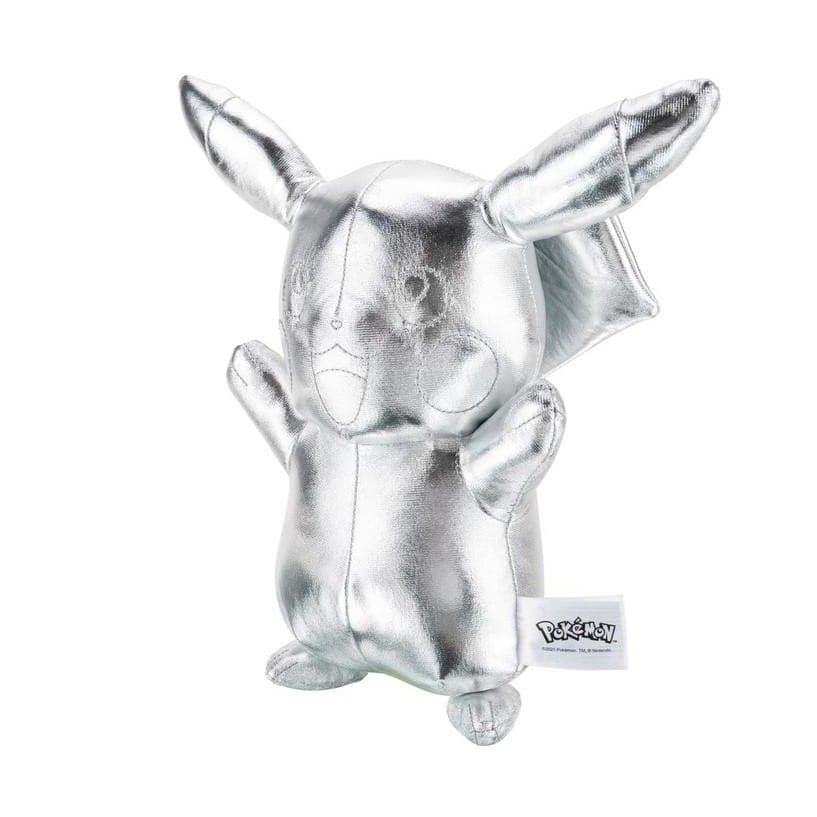 Pokemon - 30 Cm Nallebjörn 25 års Jubileum - Silver Pikachu