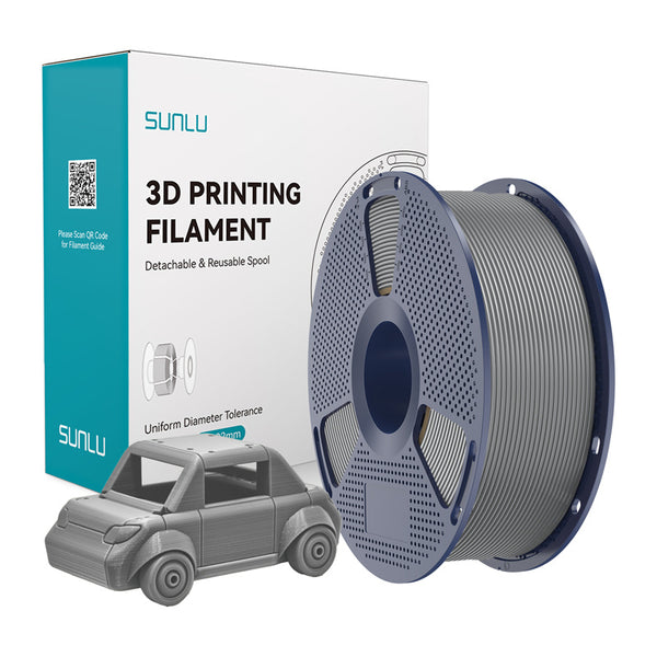 Sunlu PETG filament – grå, 1,75 mm, 1 kg