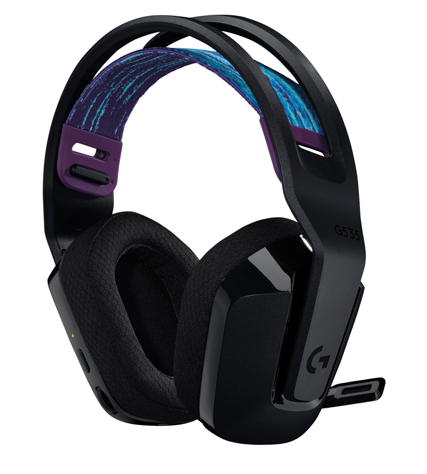 Logitech - G535 LIGHTSPEED Trådlöst Spelheadset - SVART
