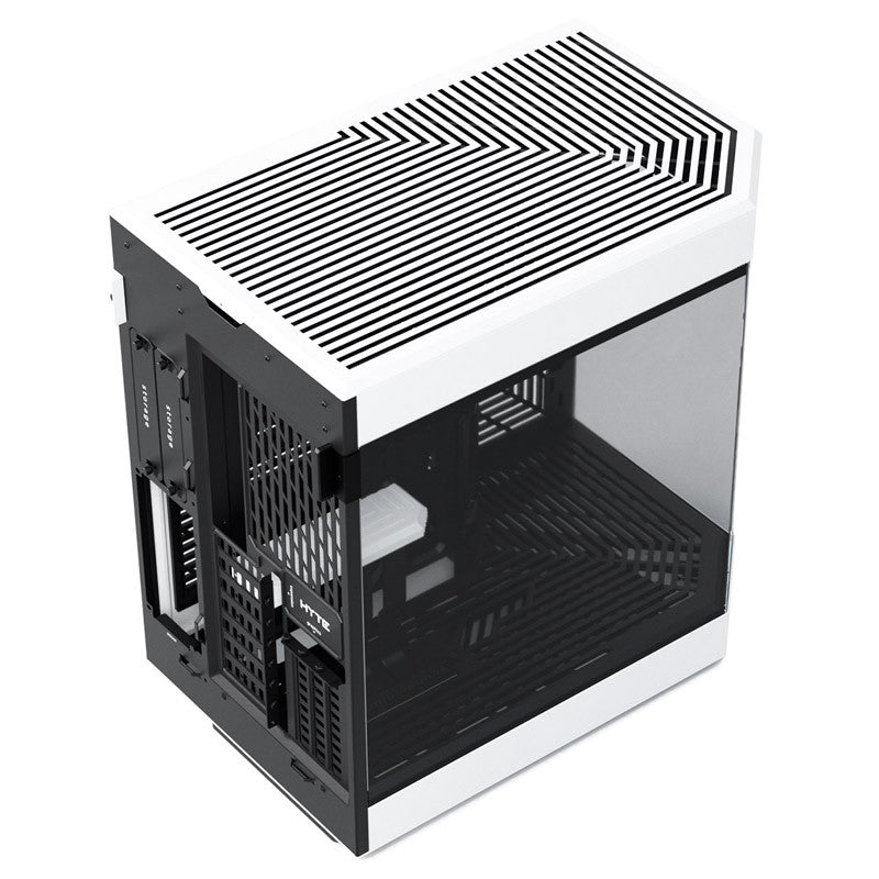 Hyte Y60 Midi Tower - svart/vit, PCI-e 4.0, panoramautsikt över glas