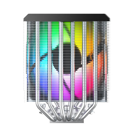 Montech NX600, dual tower, 6 HP CPU Cooler, ARGB, Black Telon Technology Co Ltd (Montech)