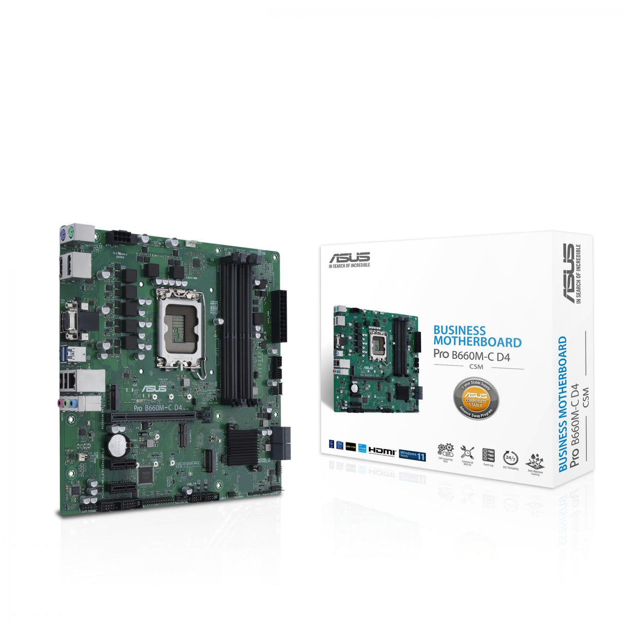 ASUS PRO B660M-C-CSM (mATX, B660, LGA 1700, DDR5) ASUS