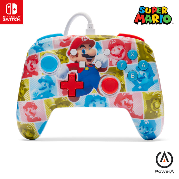 PowerA Enhanced Wired Switch Mario Hero Reel