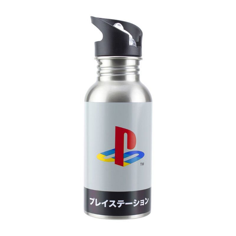 Playstation Heritage Metall Vattenflaska W Halm