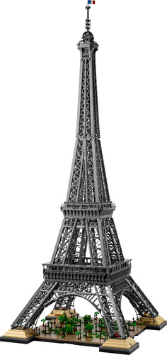 LEGO Icons 10307 – Eiffeltårnet – færdigt Eiffeltårn med esplanade