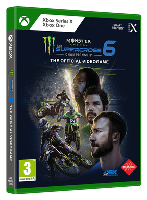 Monster Energy Supercross 6 – fransk import – Xbox One / Xbox Series X – spilæske
