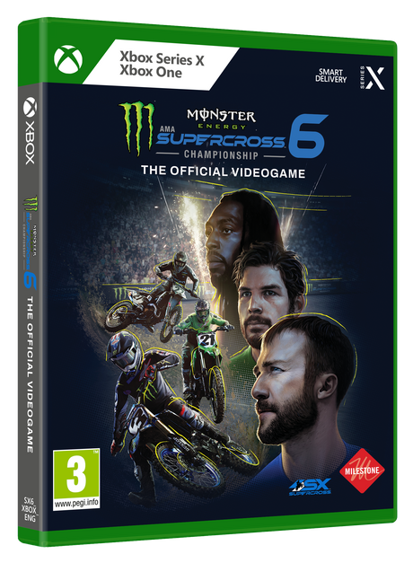 Monster Energy Supercross 6 – fransk import – Xbox One / Xbox Series X – spilæske