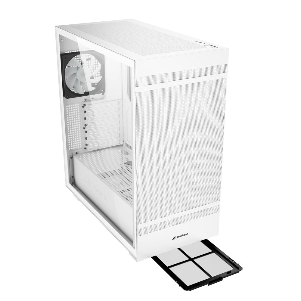 Sharkoon Rebel C50 RGB, tower case (white, tempered glass)