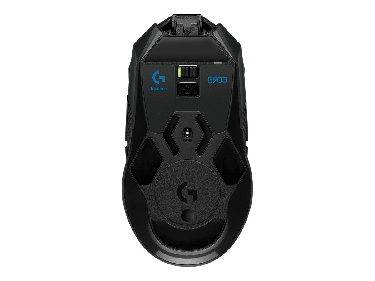 Logitech Wireless Gaming Mouse G903 LIGHTSPEED HERO 16K Sensor Optisk Trådlös Kabel Svart