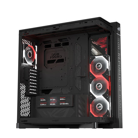 ASUS ROG CRONOX GR801 CURVE TG ARGB BLACK – indvendig opbygning eller underside (vinkel 3)