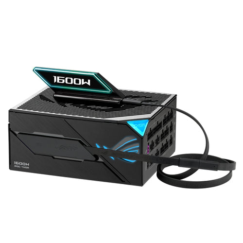 ASUS ROG Thor 1600T3 Gaming EVO – 1600 W Titanium PSU – strømforsyning med Watt-display