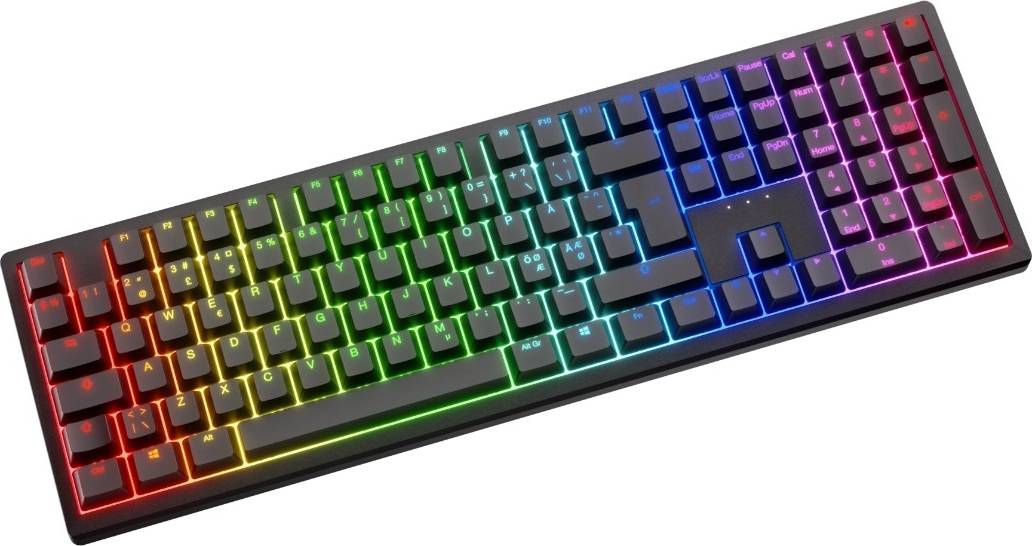 Ducky Zero - Klassisk - Körsbärsröd - RGB - Trådlös