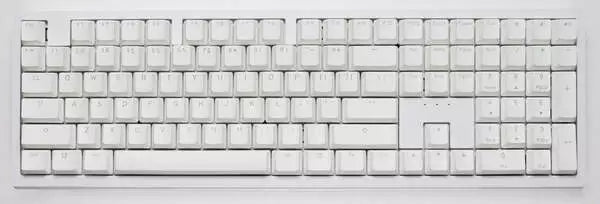 Ducky Zero - Vit - Cherry Speed Silver - RGB - Trådlös