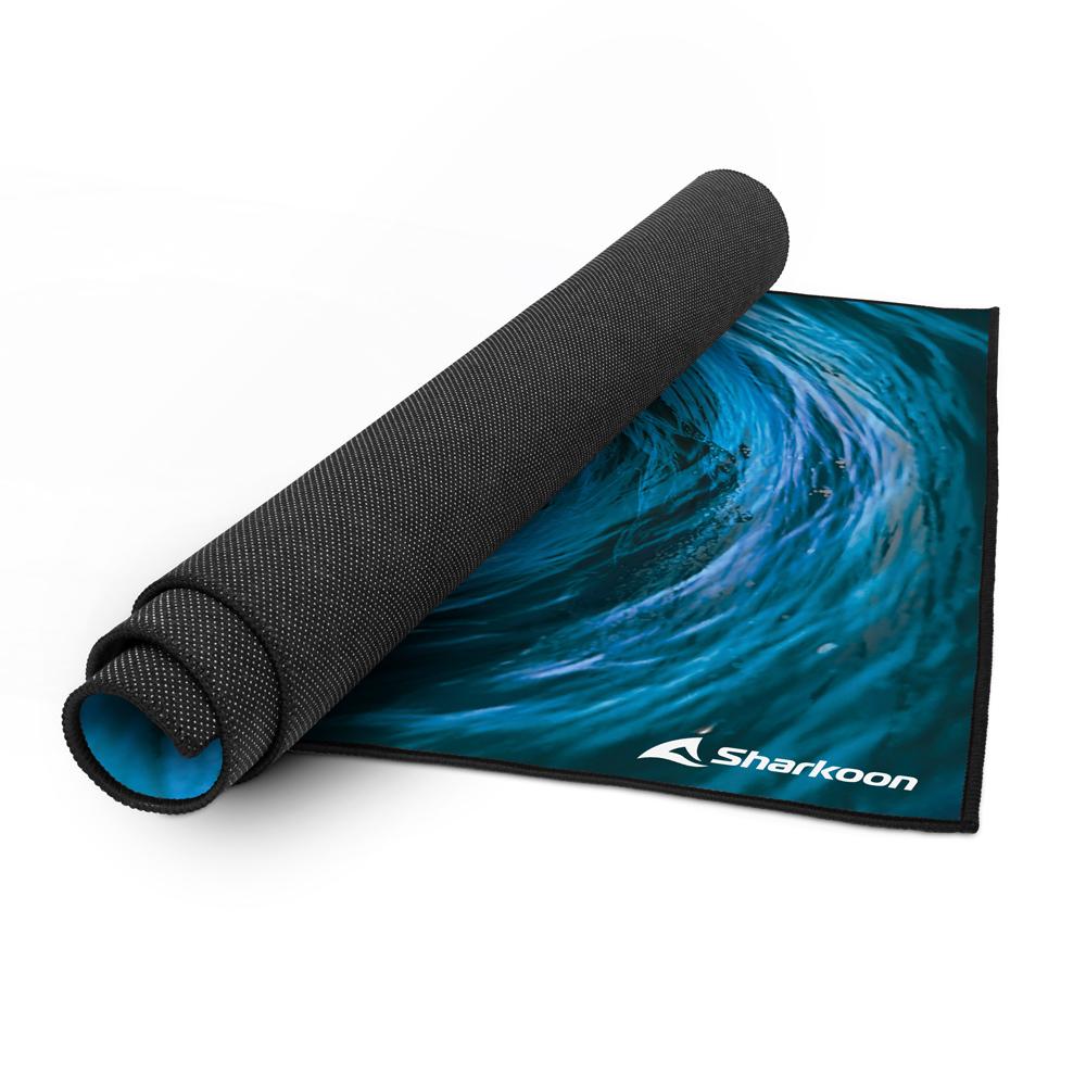 Sharkoon SKILLER SFM12 Undertow Blue 140x100cm 5mm Stitched Anti-Slip Gaming Chair Floor Mat Sharkoon