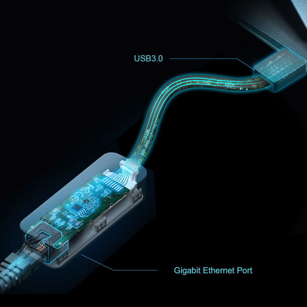 TP-Link Nätverksadapter SuperSpeed USB 3.0 1 Gbps Kablage