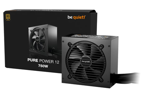 Be quiet Pure Power 12 750W (black, 1x 12-pin high power GPU, 3x PCIe, 750 watts) Be quiet