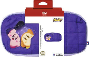 HORI - Puff Pouch for Nintendo Switch 2 (Kirby and Waddle Dee) - Purple - Mid-size HORI