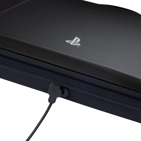PowerA Protection Case – sort etui til PlayStation Portal – lynlås i nærbillede