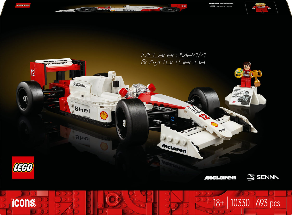 LEGO 10330 Ikoner McLaren MP4/4 &amp;amp; Ayrton Senna, Byggleksak