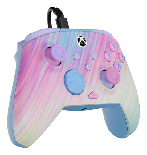 Turtle Beach Rematch Advanced Cotton Candy – Xbox/PC – Set skråt fra venstre