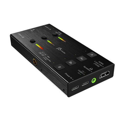 j5create JVA06 – Capture-enhed med to HDMI-indgange – Overside og tilslutninger