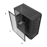 Datorfodral Darkflash DK351 + 4 Fläktar (svart)