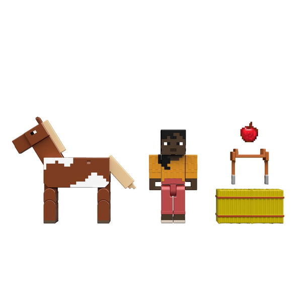 Minecraft Core Figur 2-pack – Stallmästare Makena & Häst