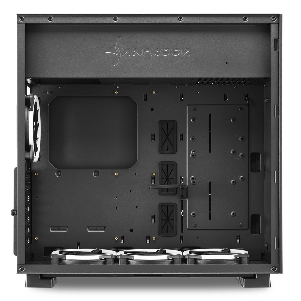 Sharkoon PURE STEEL RGB - Svart Fönster