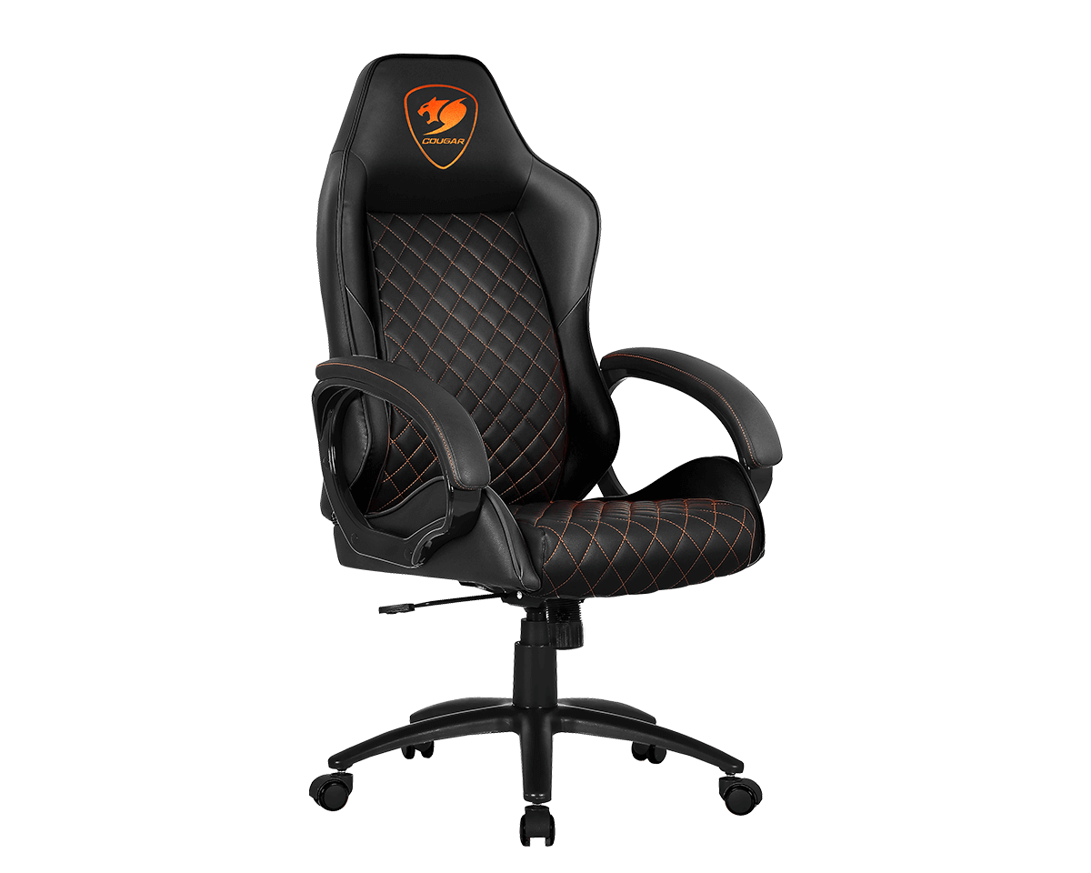 Cougar Fusion Svart Gamer Stol Svart Orange