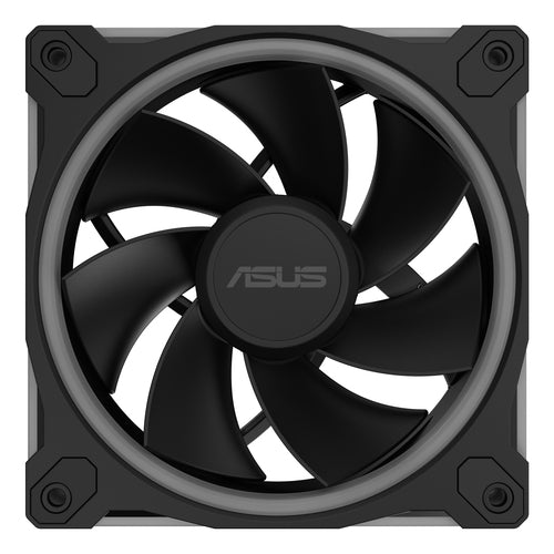ASUS Prime MR120 ARGB Reverse – Reverse-blæserens front direkte forfra