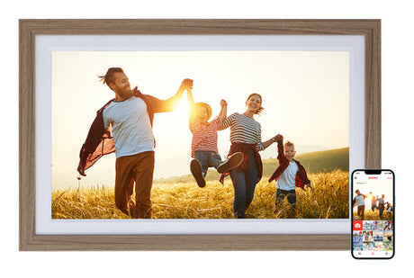 Rollei Smart Frame WiFi 212 – 21,5″ digital fotoramme, brun – detalje eller anvendelse 2