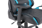 Geekd Vulcan Gaming Chair Svart/Blå - Topp PU-läder - Upp Till 120 KG