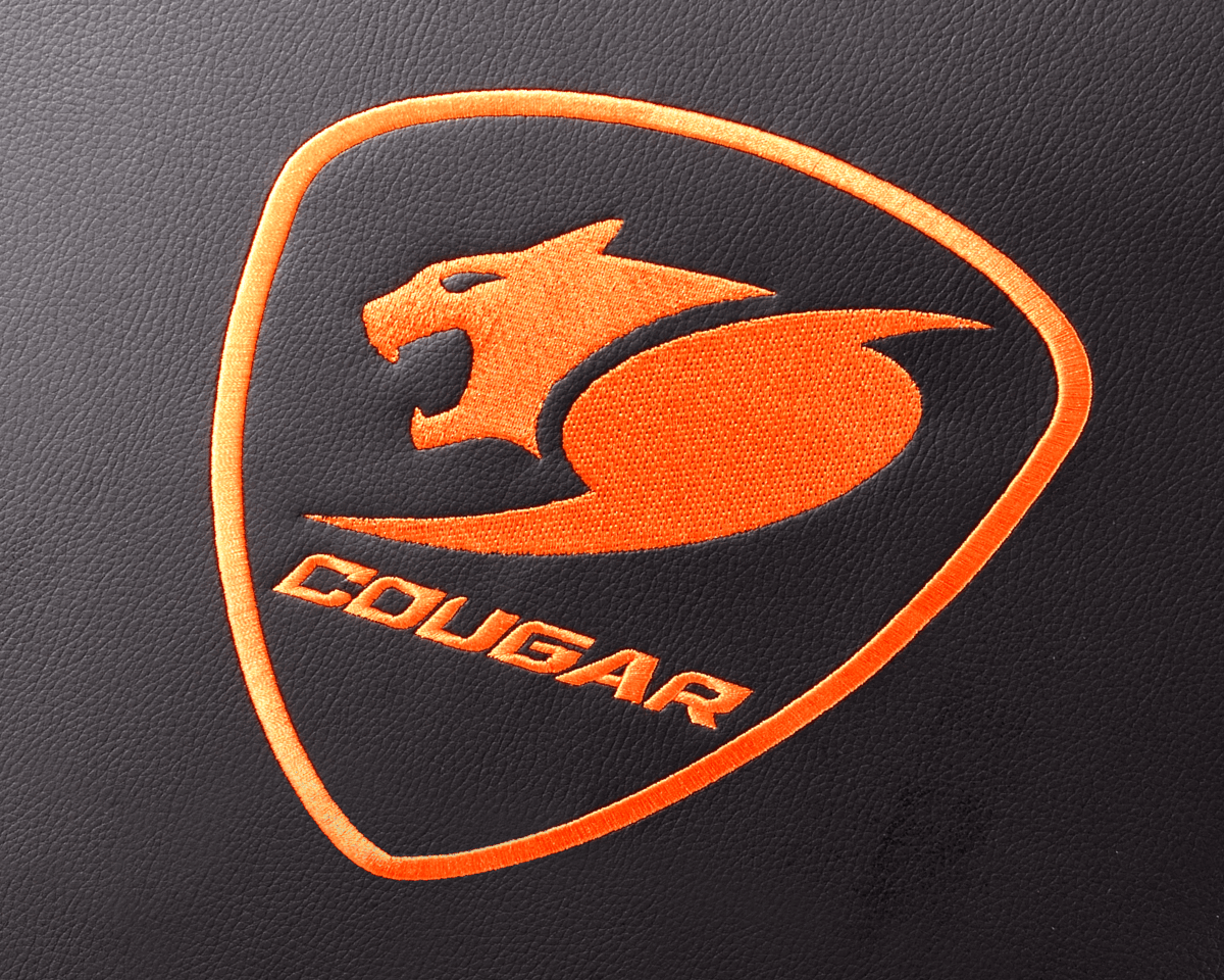 Cougar Armor Svart/Orange - Gamerstol - PU-läder - Upp Till 120 KG