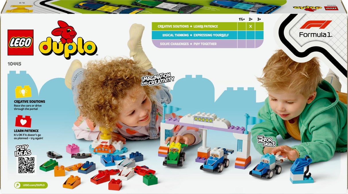 LEGO 10445 DUPLO F1 Team Racing Cars with Racers LEGO